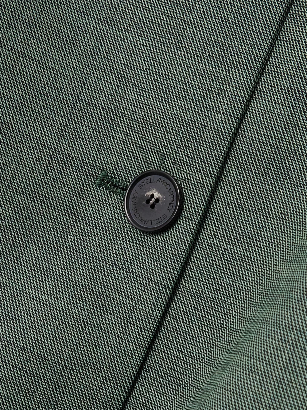 Close-up detail of the Stella McCartney Oversized Wool-blend Blazer