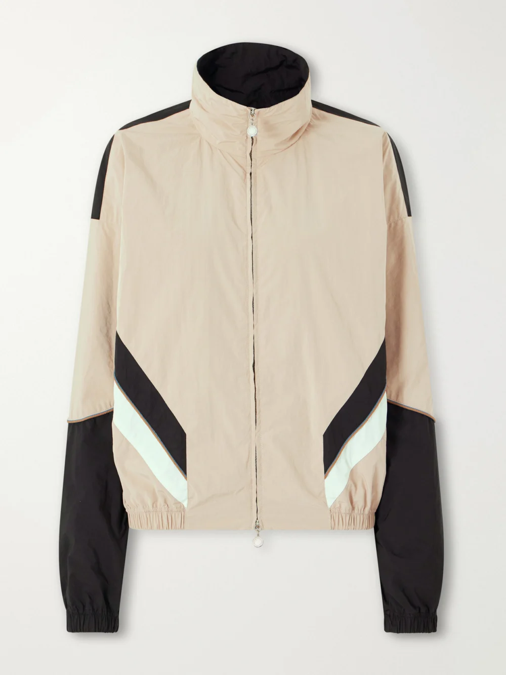 Stella McCartney Paneled Shell Jacket in beige