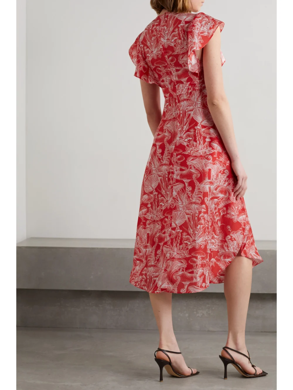 Back view of the Stella McCartney Printed Silk Midi Dress