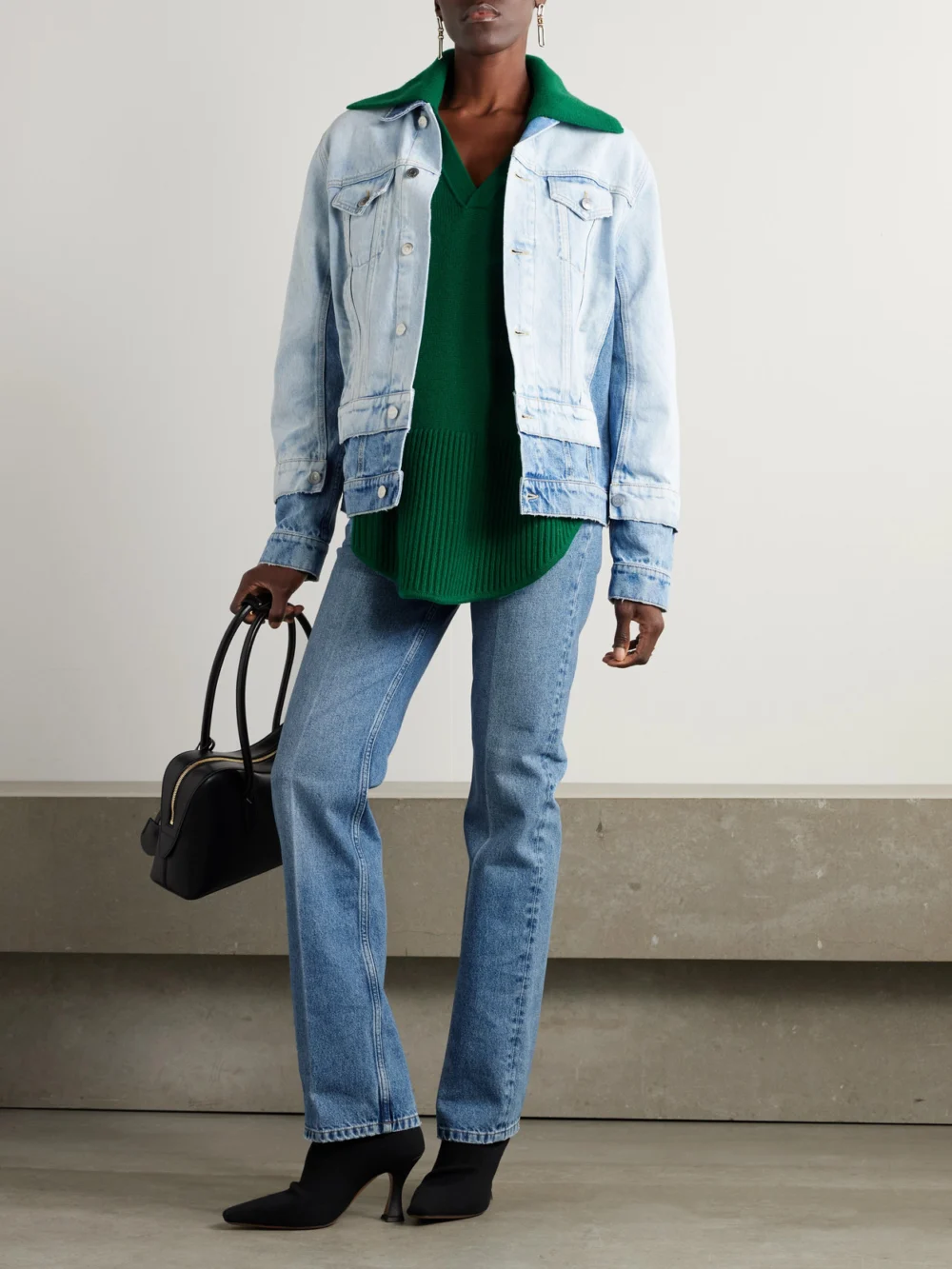 Stella McCartney Straight-leg Organic Jeans, worn by a model