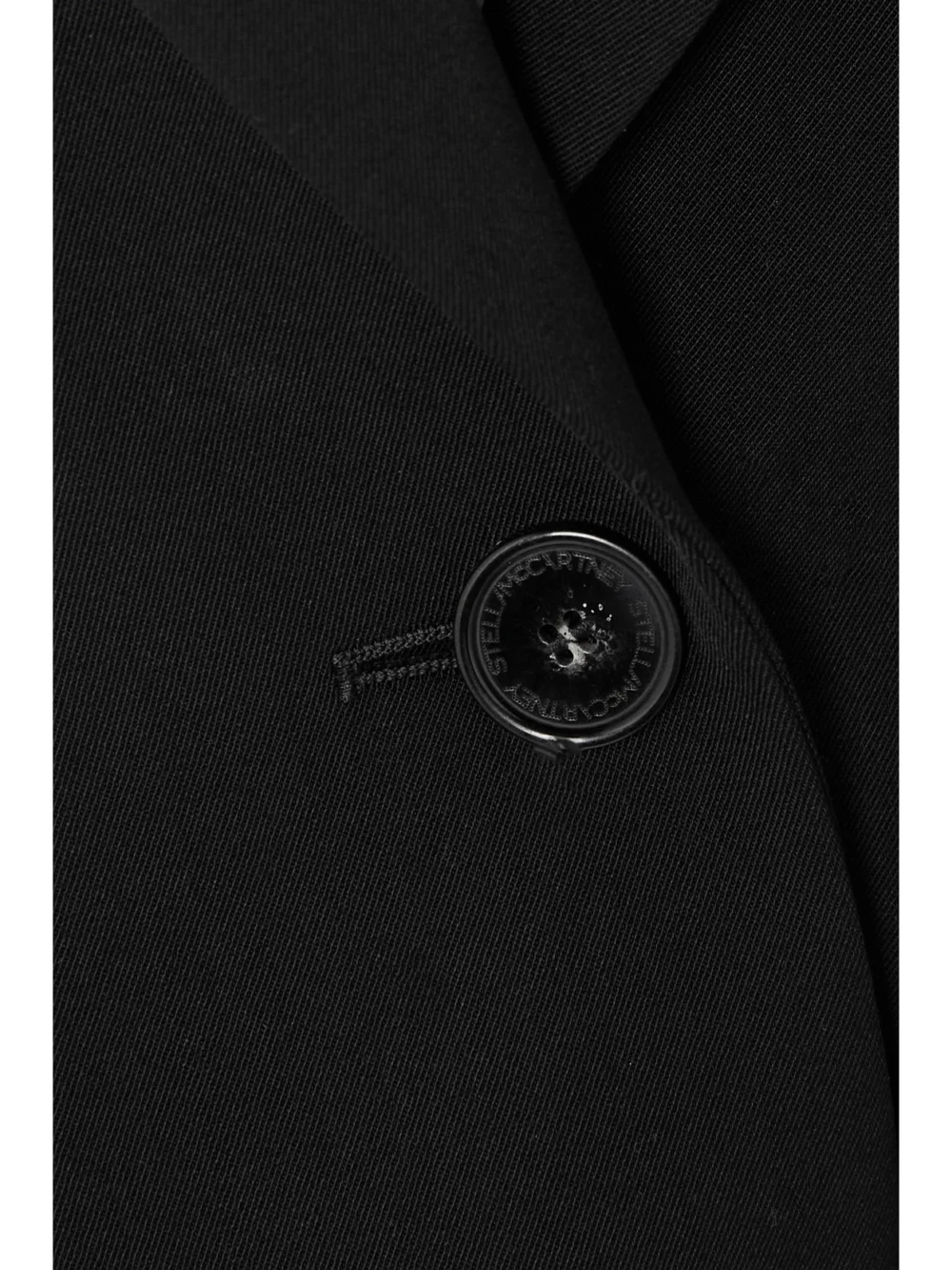 Close-up detail of the Stella McCartney Stretch-wool Twill Blazer