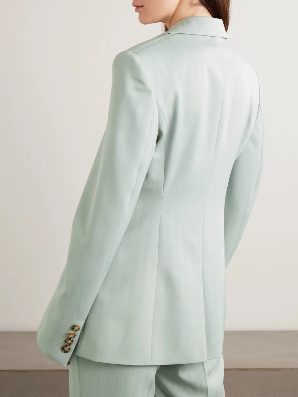 Back view of the Stella McCartney Striped Wool-jacquard Blazer