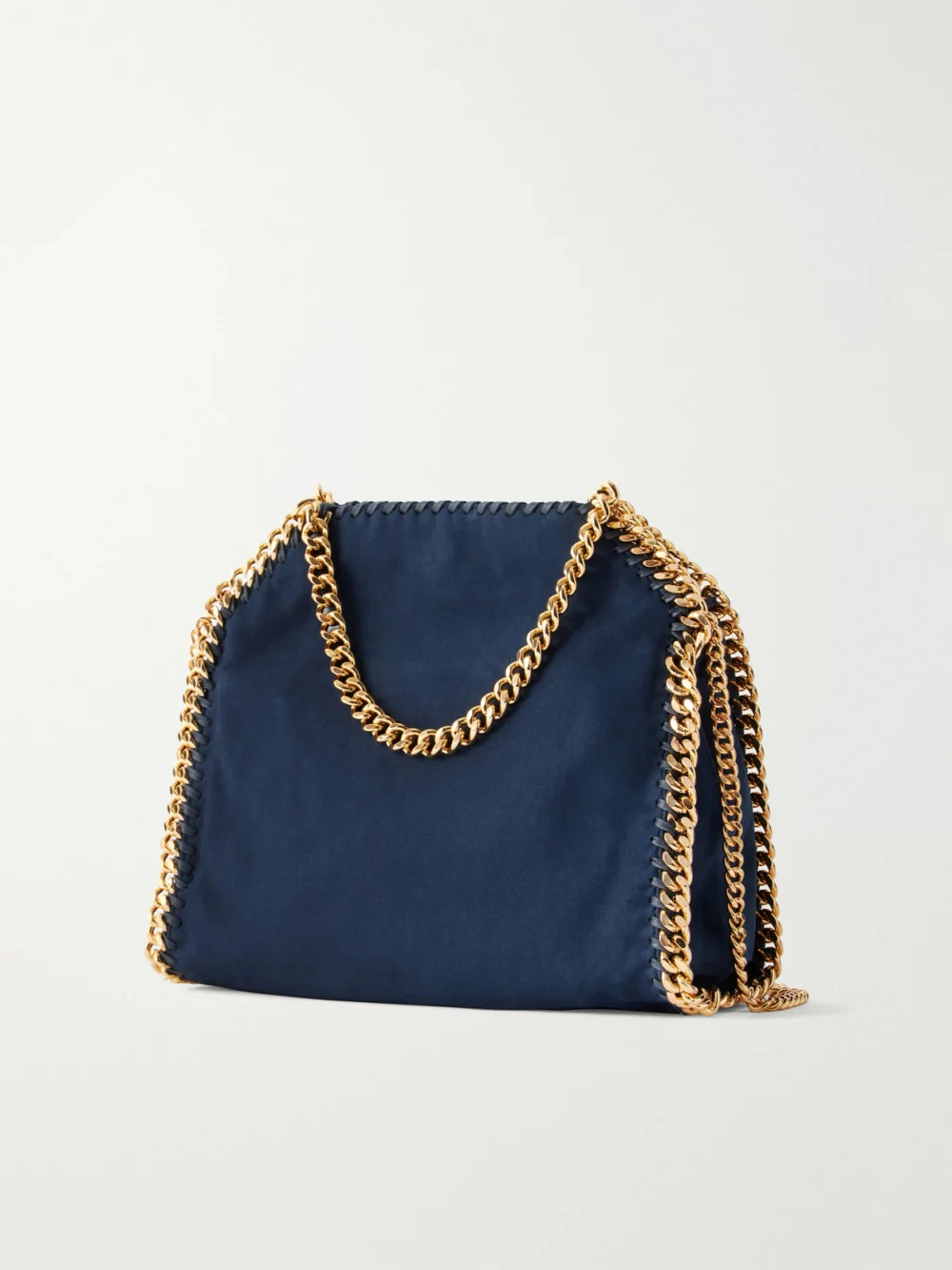 Back view of the Stella McCartney The Falabella Mini Embellished Vegetarian Material Shoulder Bag