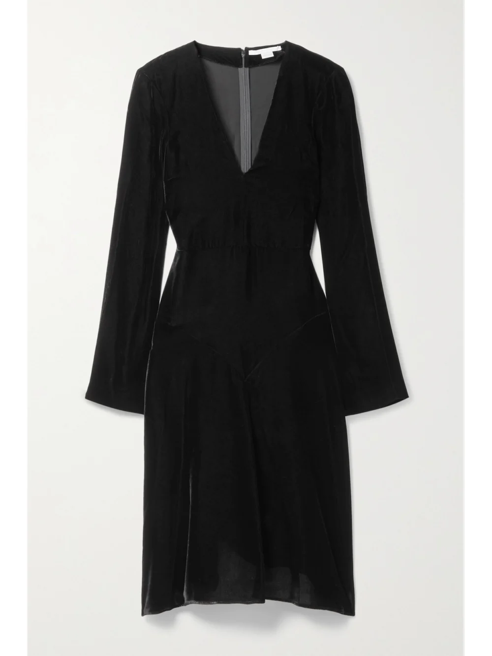 Stella McCartney Velvet Midi Dress in black