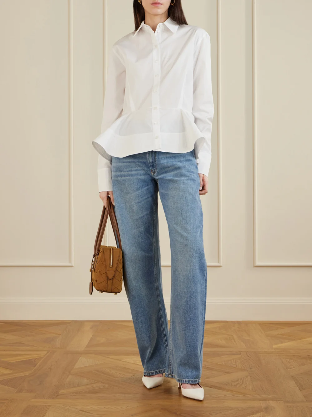 Stella McCartney Wide-leg Jeans, worn by a model