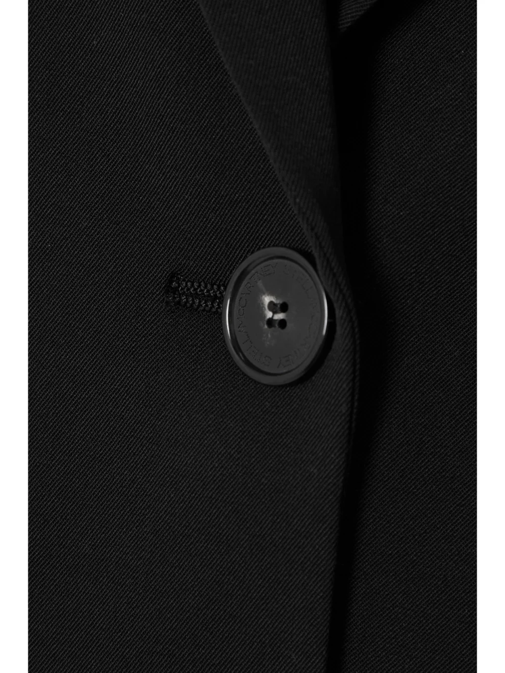Close-up detail of the Stella McCartney Wool-blend Twill Blazer