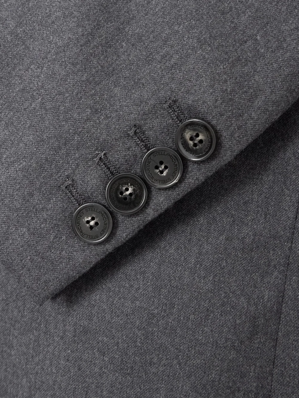 Close-up detail of the Stella McCartney Wool-twill Blazer