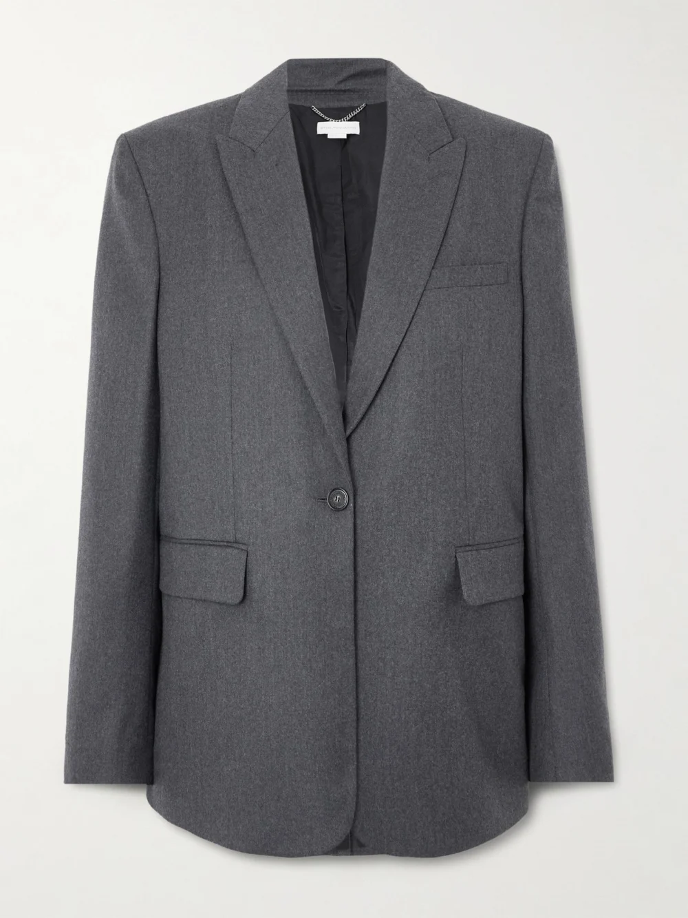 Stella McCartney Wool-twill Blazer in dark gray