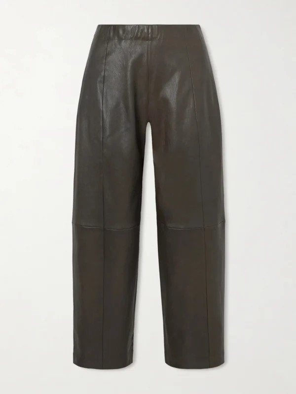 Stouls Bugsy Paneled Leather Tapered Pants