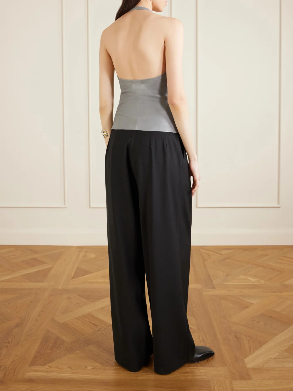 Back view of the Stouls Cherry Leather Tank