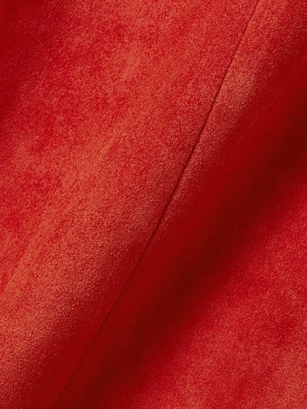 Close-up detail of the Stouls Gégé Suede Flared Pants
