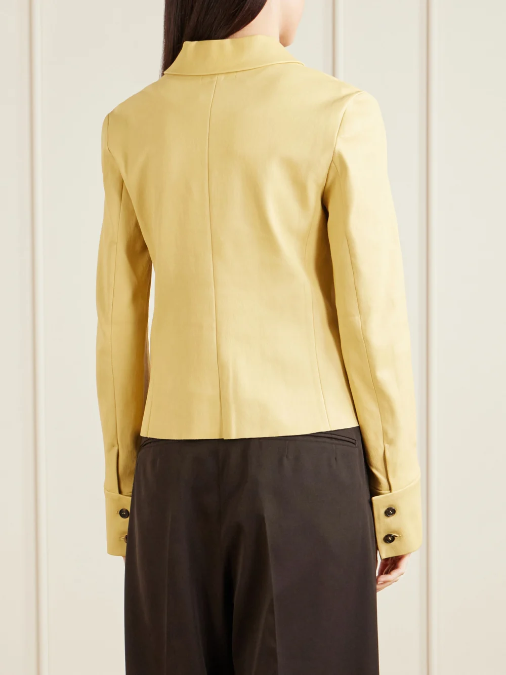 Back view of the Stouls Giorgio Leather Jacket