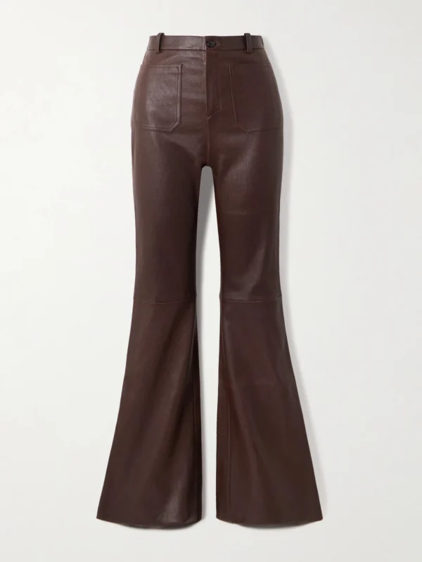 Stouls Laurent Leather Flared Pants