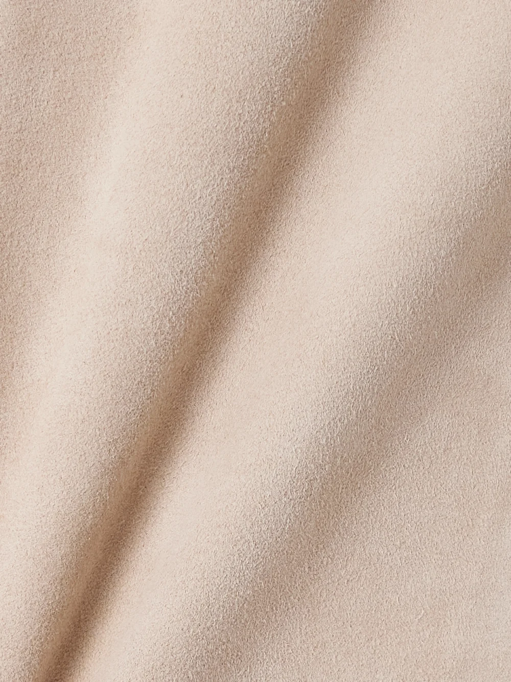 Close-up detail of the Stouls Miuccia Paneled Suede Mini Dress