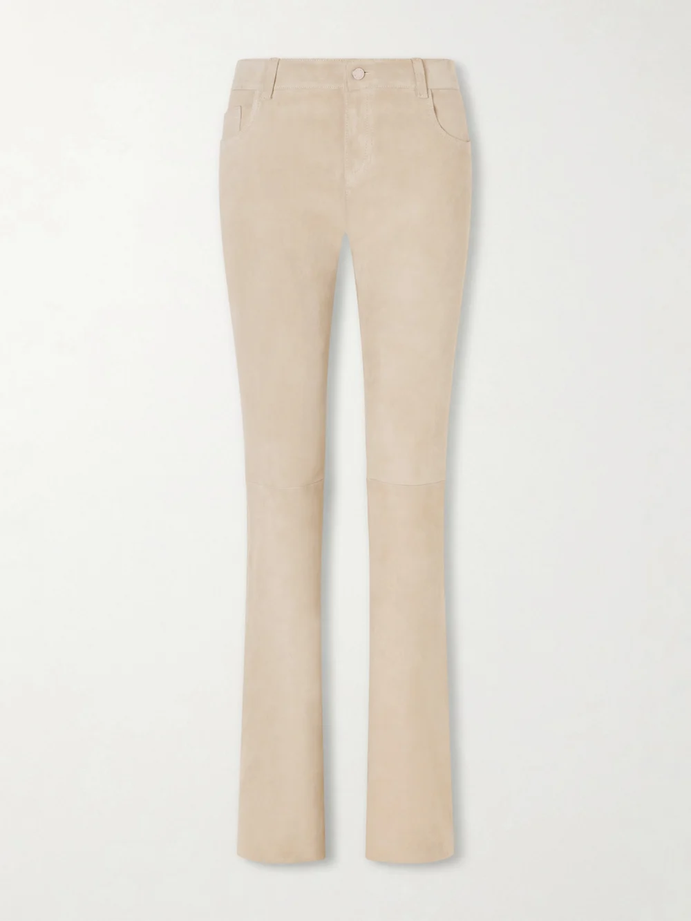 Stouls Pawlonia Suede Flared Pants in light gray