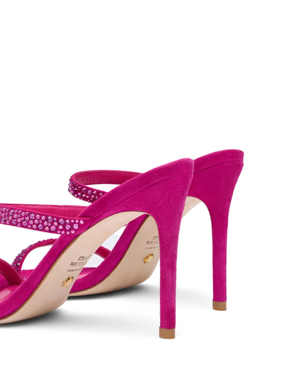 Stuart Weitzman Aleena Royale 100 Slide in Begonia, view 5