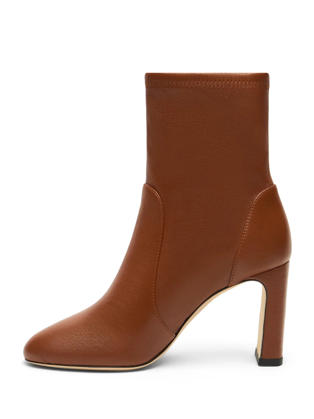 Stuart Weitzman Babette Bootie 85 in Luxe Saddle, view 3
