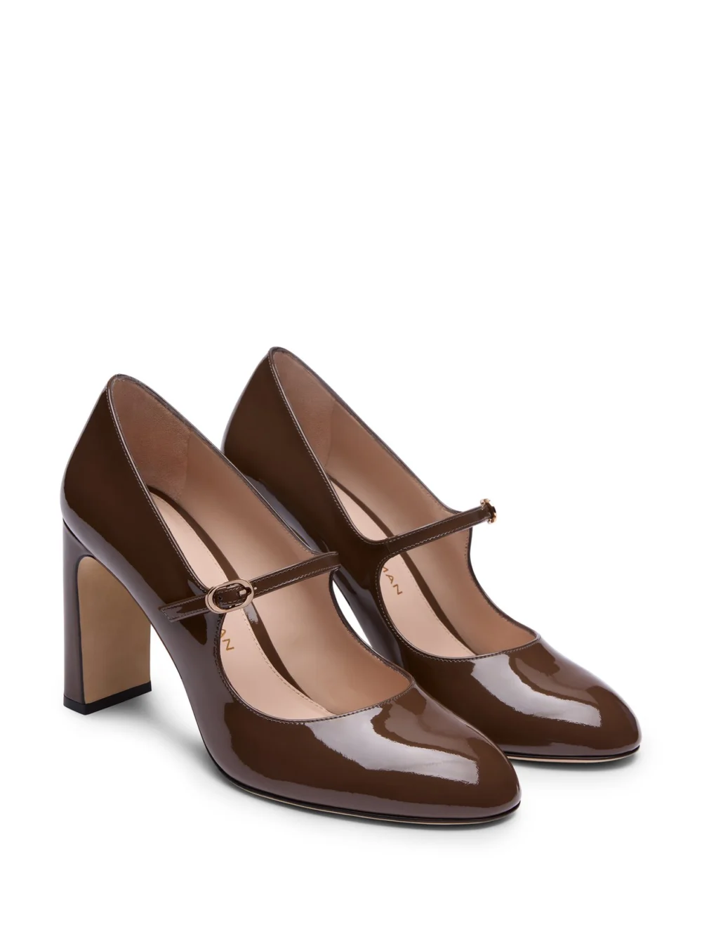 Stuart Weitzman Babette Mary Jane 85 in Cigar, view 2