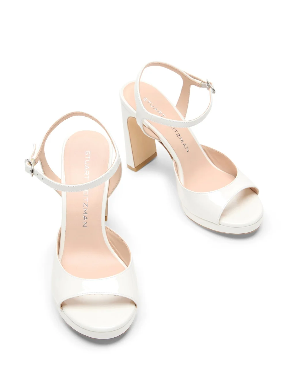 Stuart Weitzman Babette Platform in Blanco, view 4