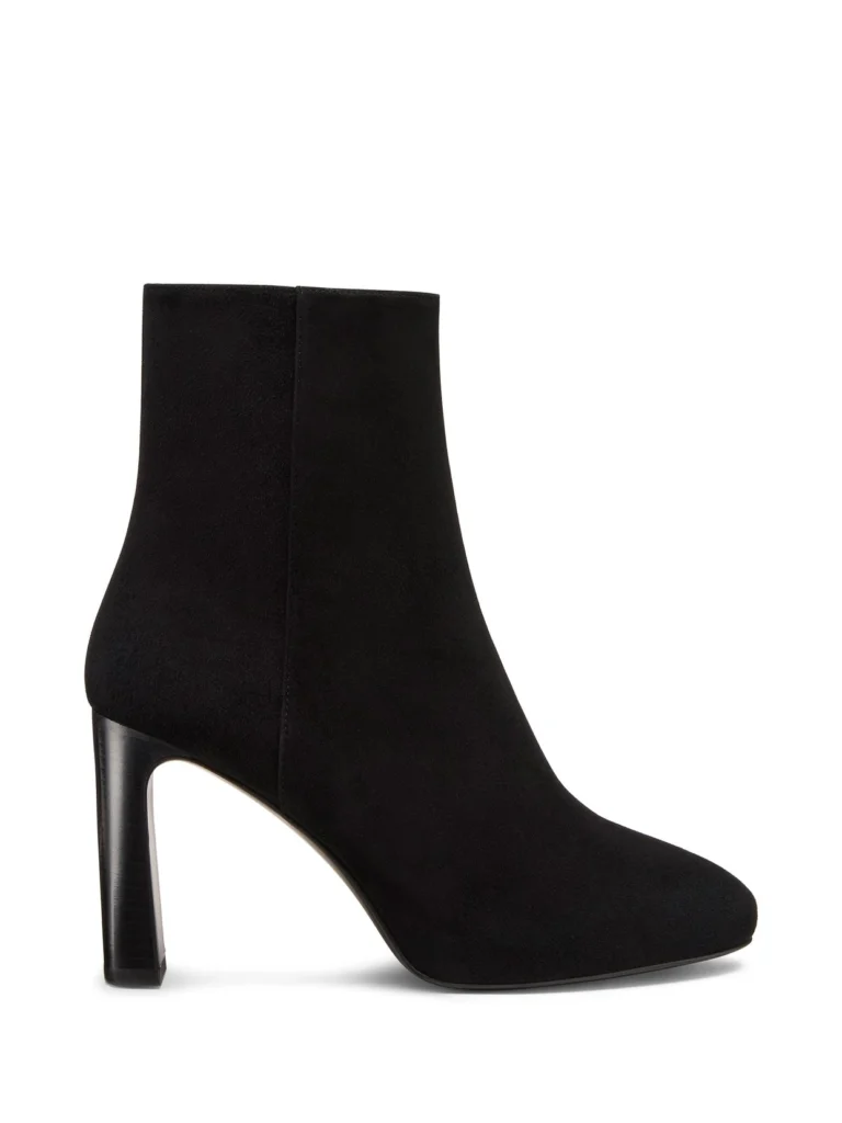 Stuart Weitzman Babette Platform Zip Bootie in Black