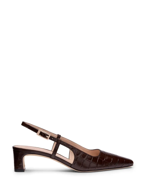 Stuart Weitzman Baby Babette Slingback in Walnut