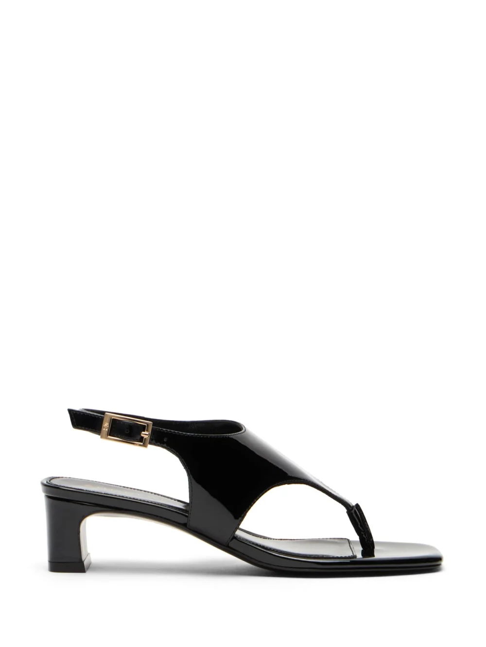 Stuart Weitzman Baby Babette Thong Sandal in Black
