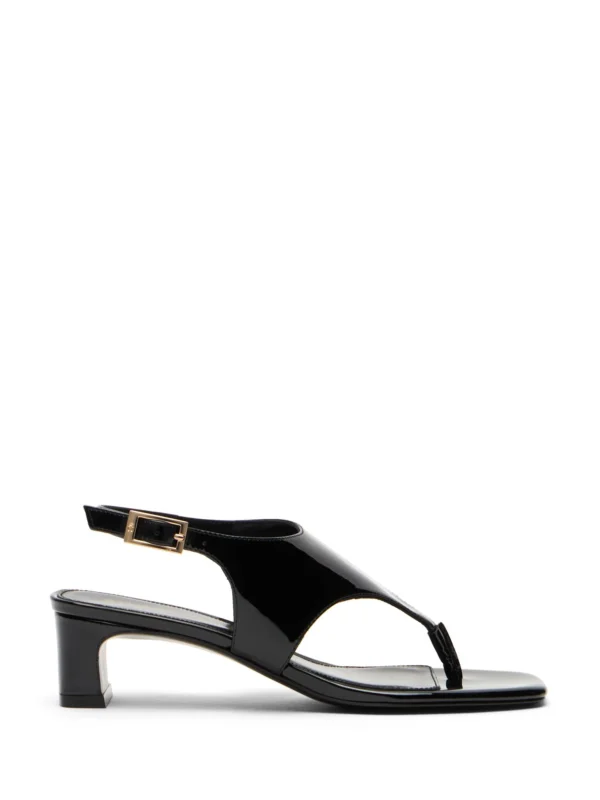 Stuart Weitzman Baby Babette Thong Sandal in Black