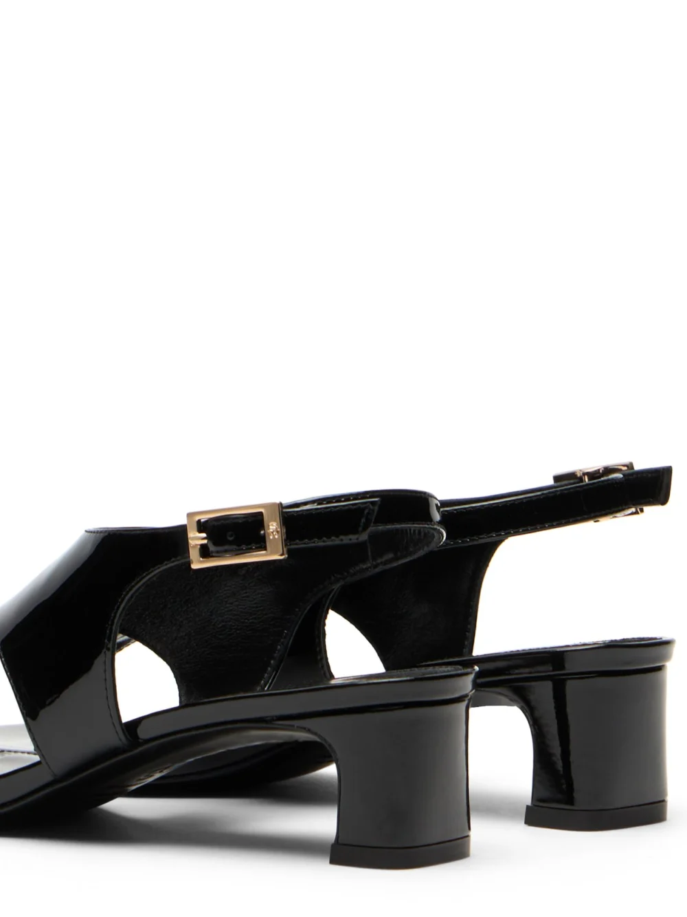Stuart Weitzman Baby Babette Thong Sandal in Black, view 5