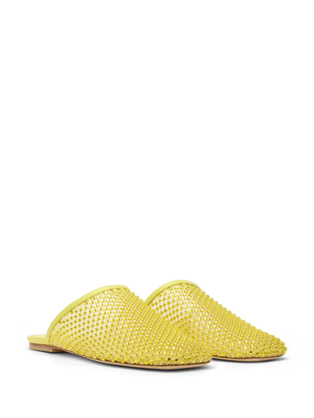 Stuart Weitzman Bareitall Shine Mule in Citrine, view 2