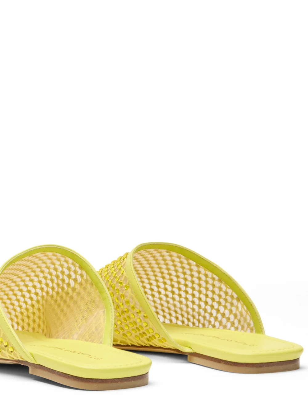 Stuart Weitzman Bareitall Shine Mule in Citrine, view 5