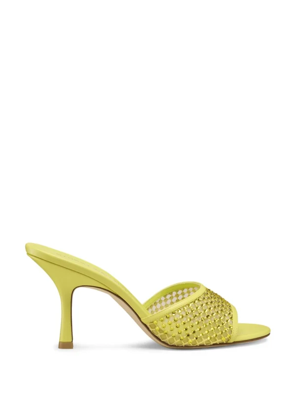 Stuart Weitzman Bareitall Shine Sandal 85 in Citrine