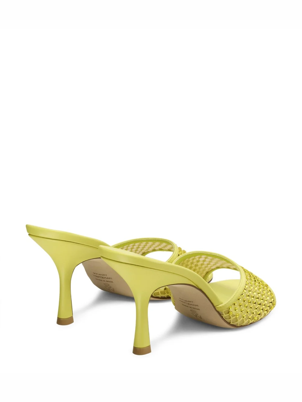 Stuart Weitzman Bareitall Shine Sandal 85 in Citrine, view 3