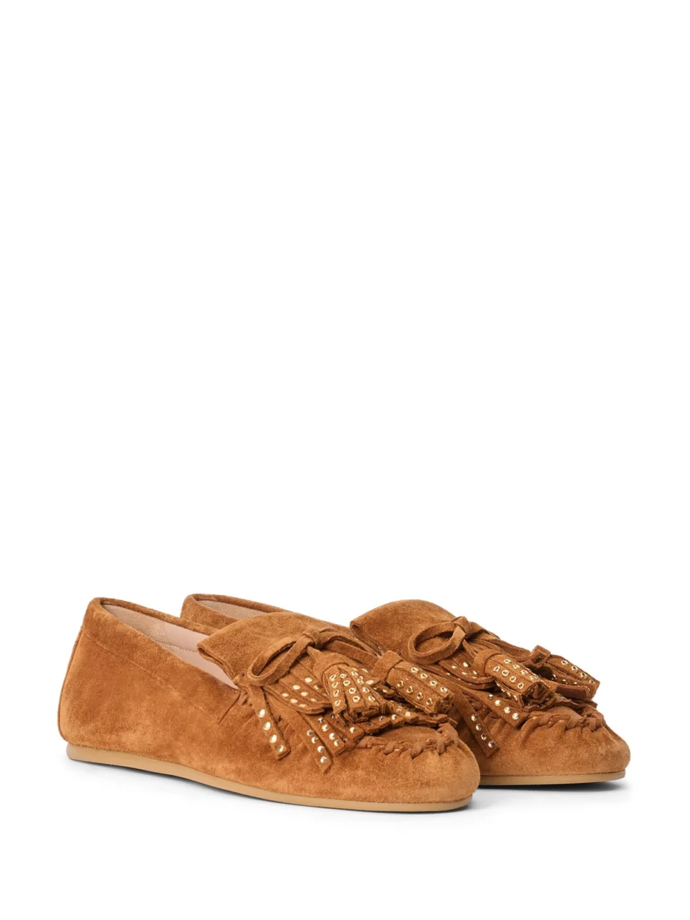 Stuart Weitzman Barry Moccasin in Doe, view 2