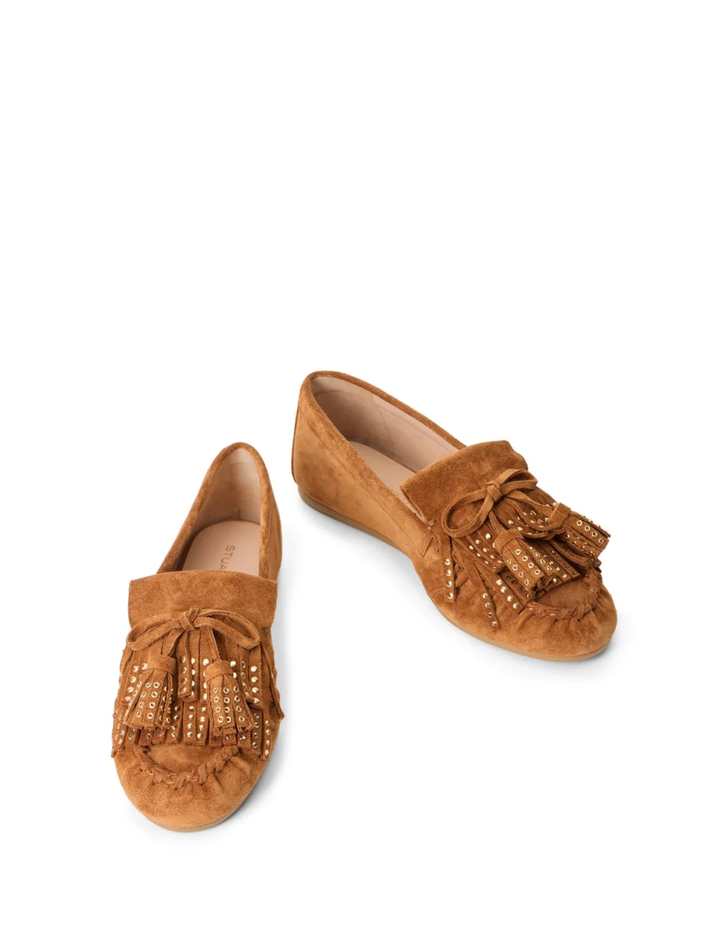 Stuart Weitzman Barry Moccasin in Doe, view 4