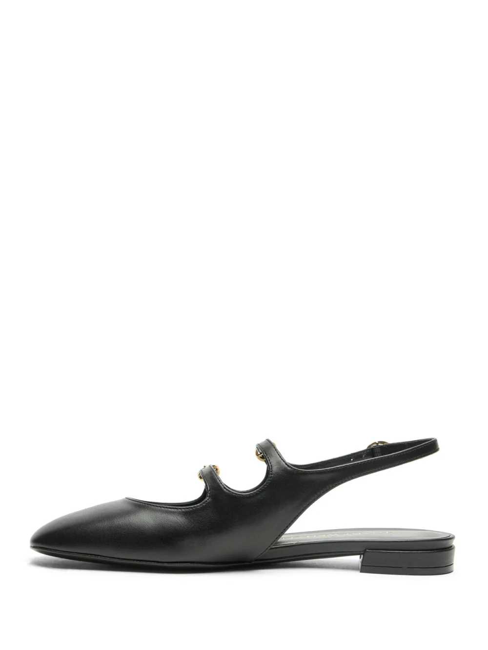 Stuart Weitzman Benni Mj Slingback in Black, view 3