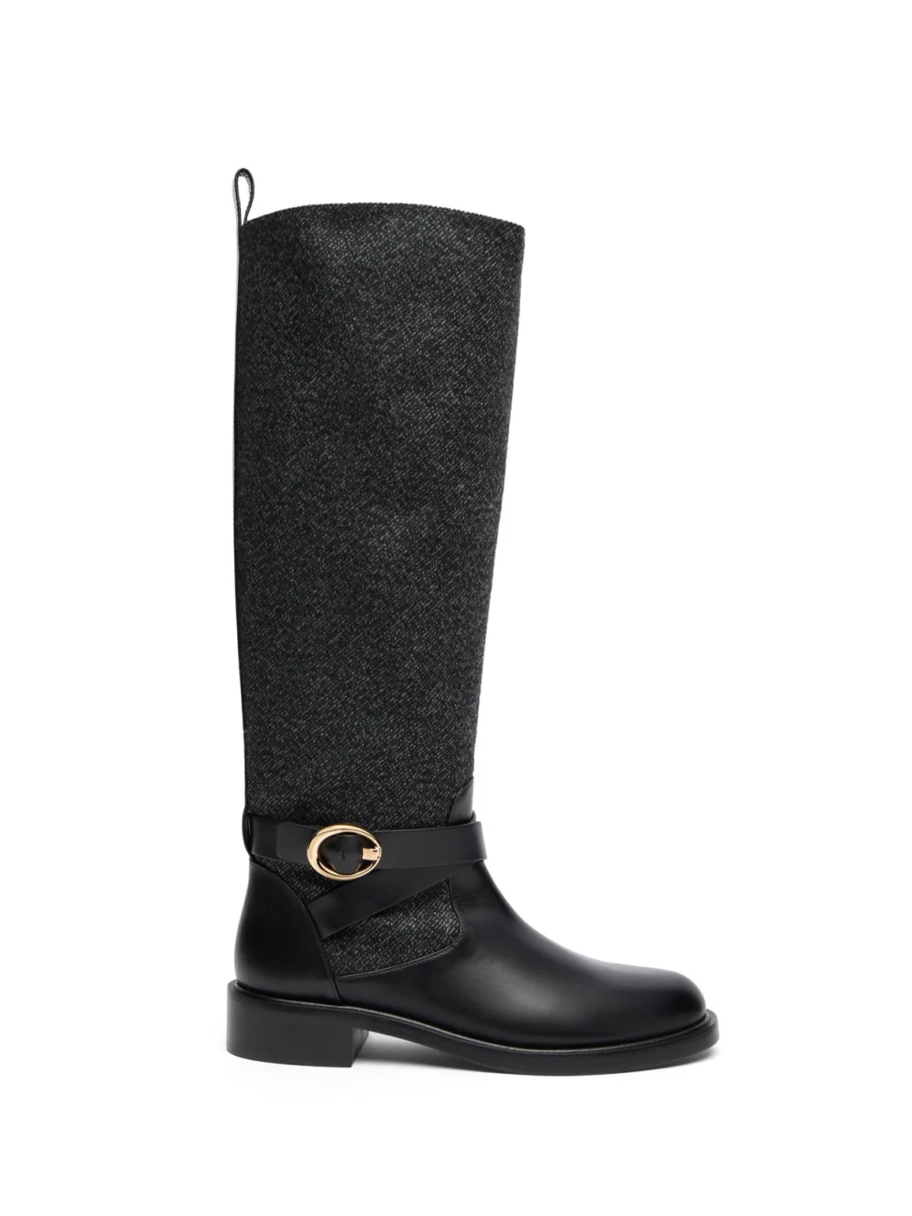 Stuart Weitzman Benni Riding Boot in Black