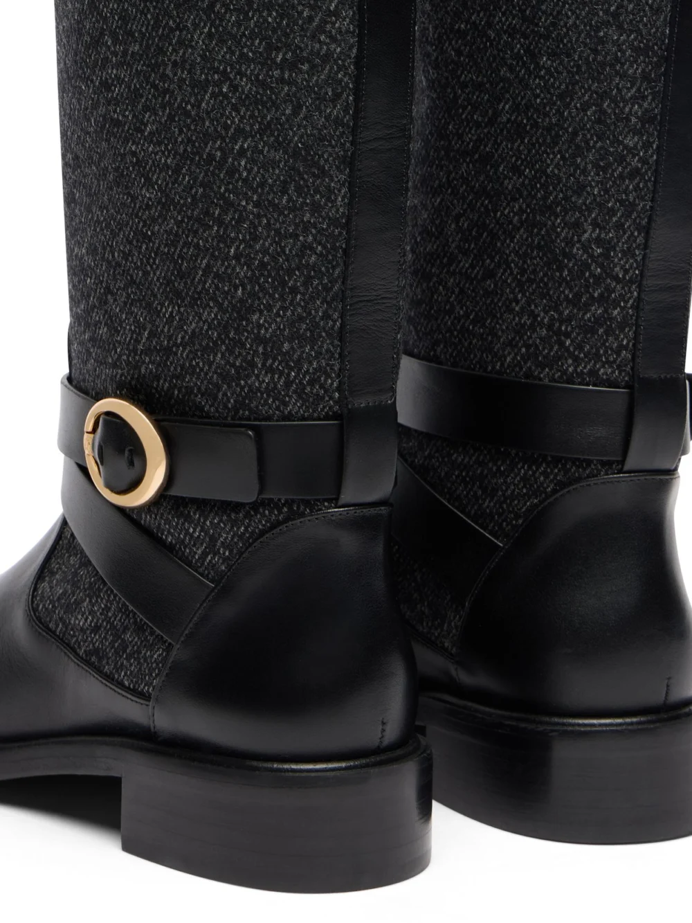 Stuart Weitzman Benni Riding Boot in Black, view 5