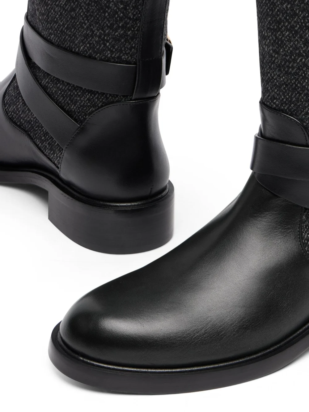 Stuart Weitzman Benni Riding Boot in Black, view 6