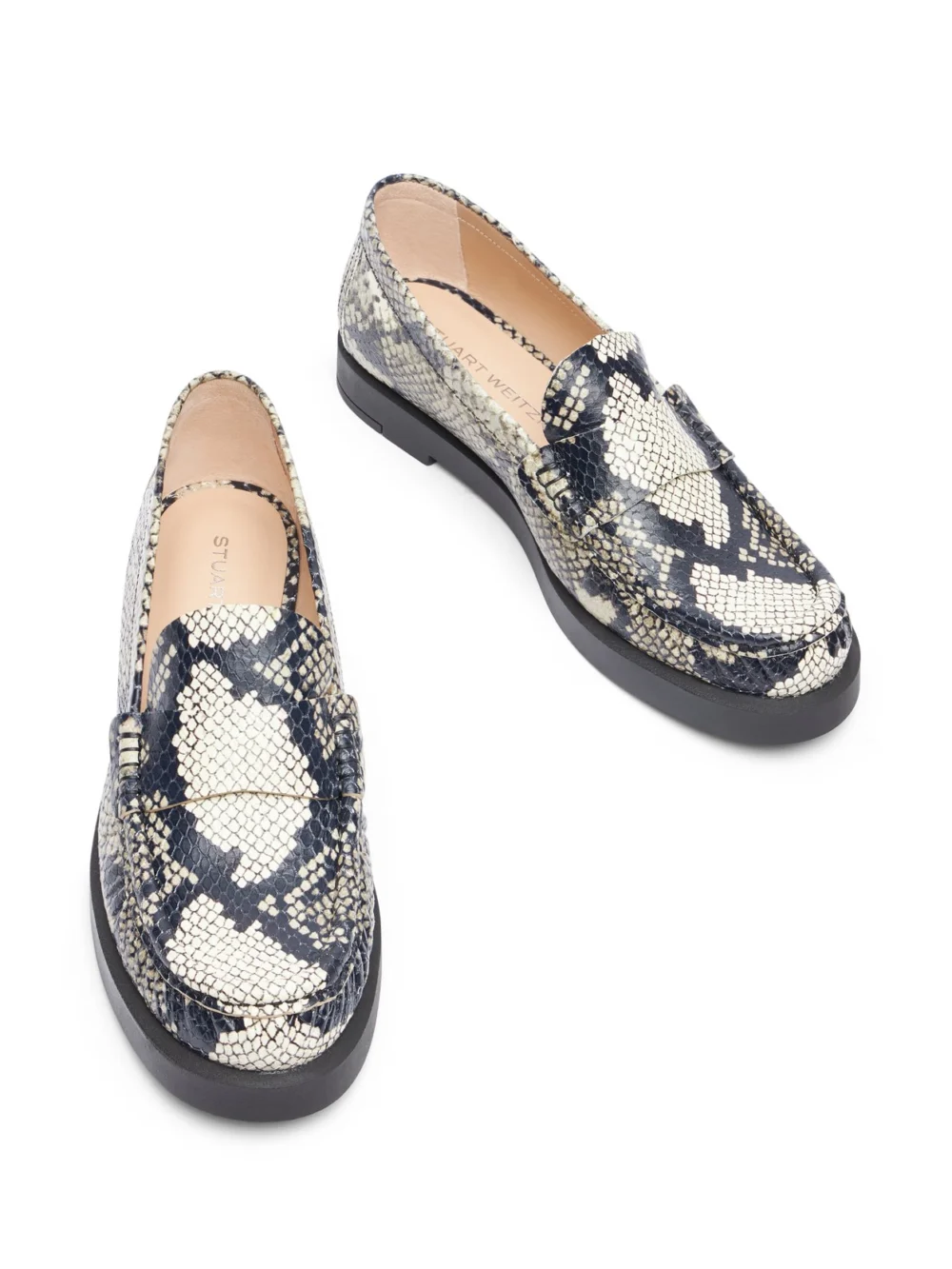 Stuart Weitzman Blake Loafer in New Roccia, view 4