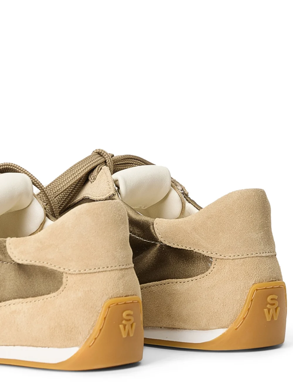 Stuart Weitzman Bond Ruche Sneaker in Seamoss, view 5