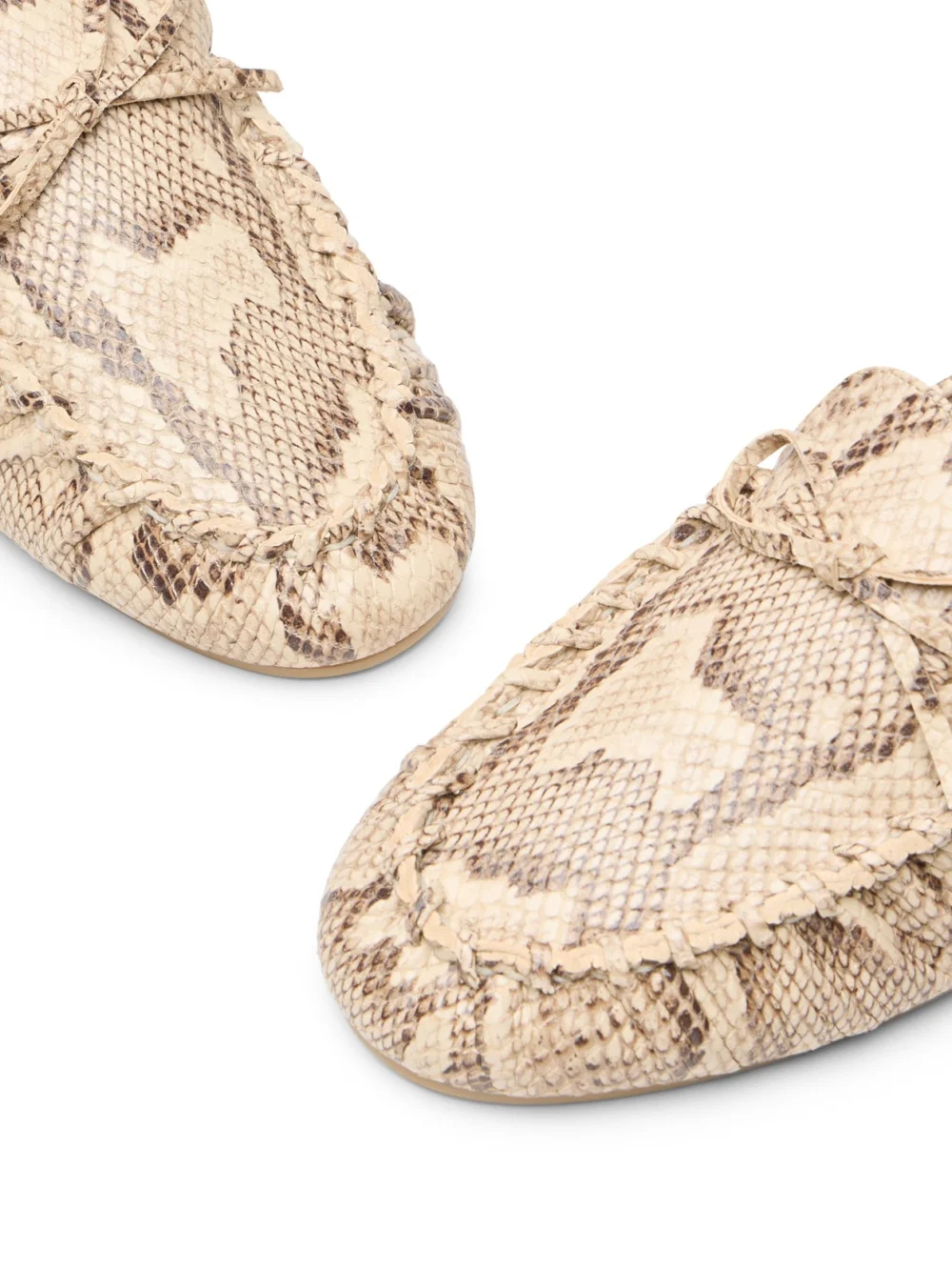 Stuart Weitzman Britt Bow Loafer in Adobe, view 6
