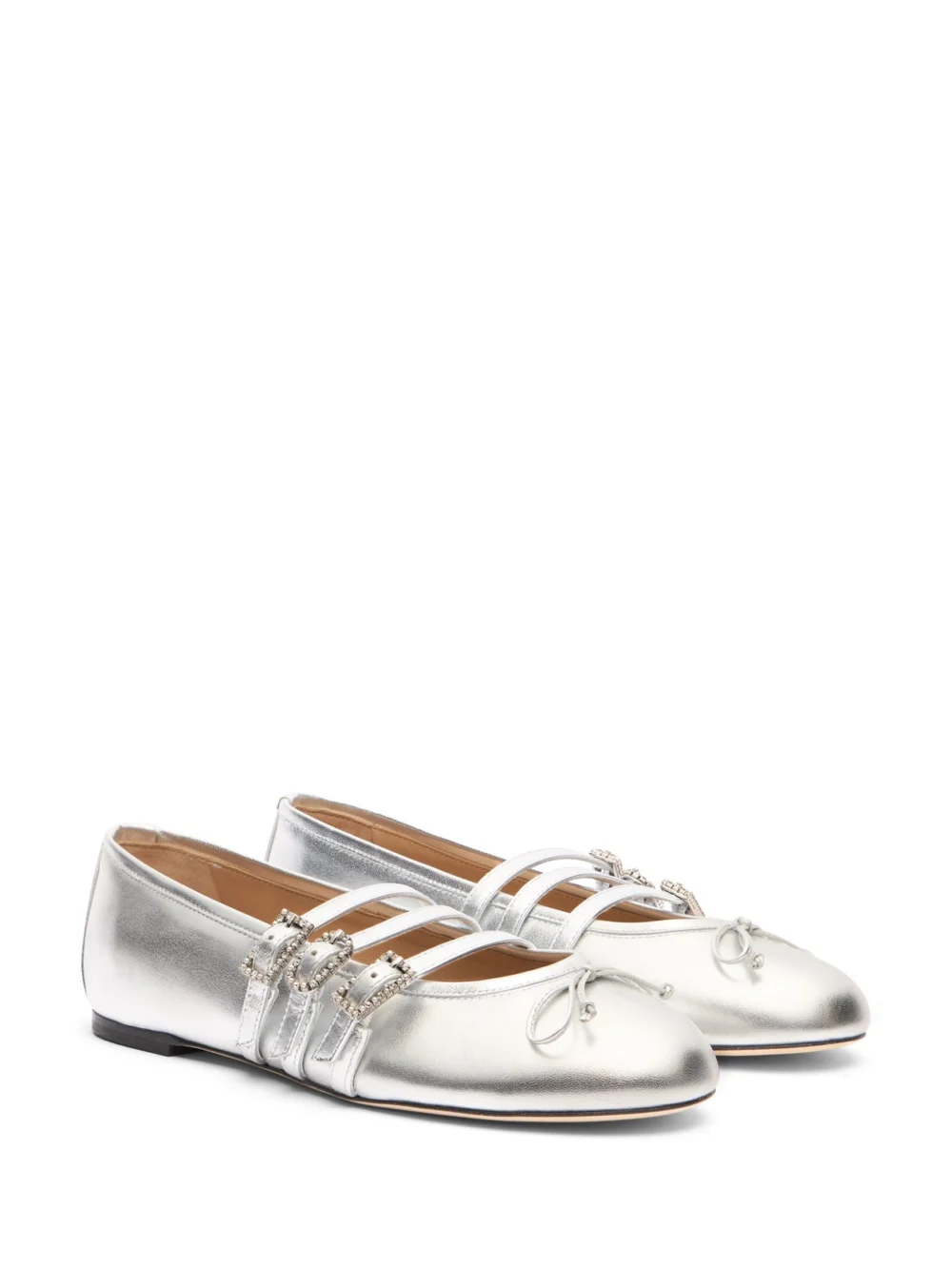 Stuart Weitzman Celeste Mj Ballet in Silver, view 2