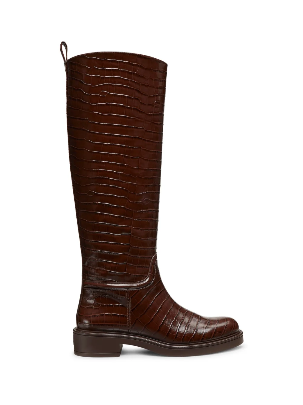 Stuart Weitzman Celia Riding Boot in Walnut Tonal