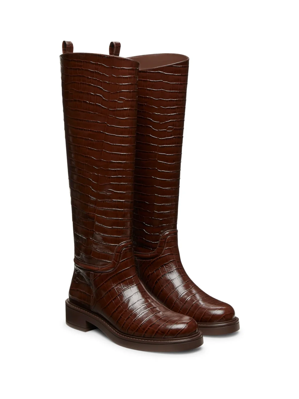 Stuart Weitzman Celia Riding Boot in Walnut Tonal, view 2