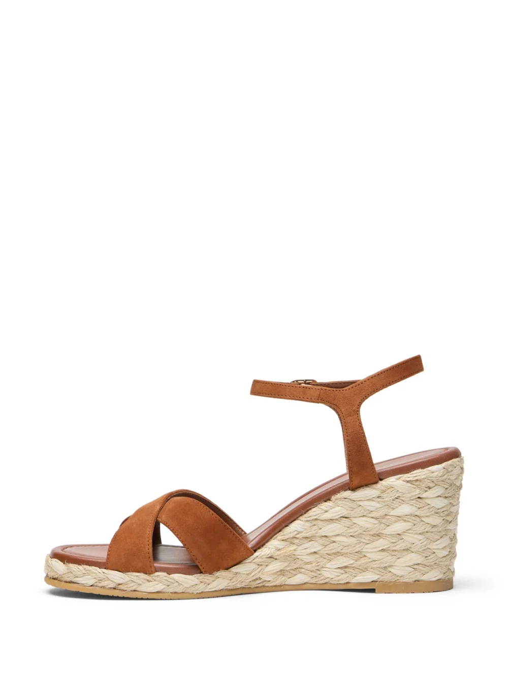 Stuart Weitzman Dayna Espadrille Wedge in Luxe Saddle/natural, view 3