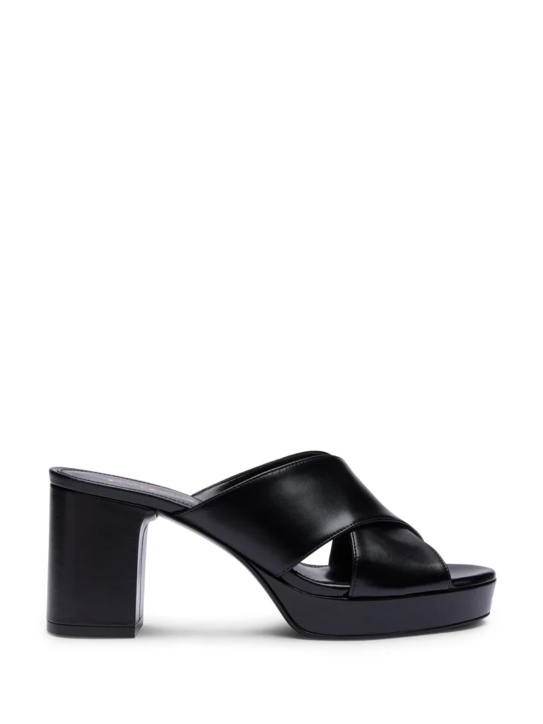 Stuart Weitzman Dayna Platform Slide in Black