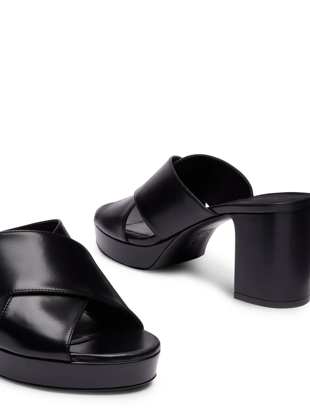 Stuart Weitzman Dayna Platform Slide in Black, view 4