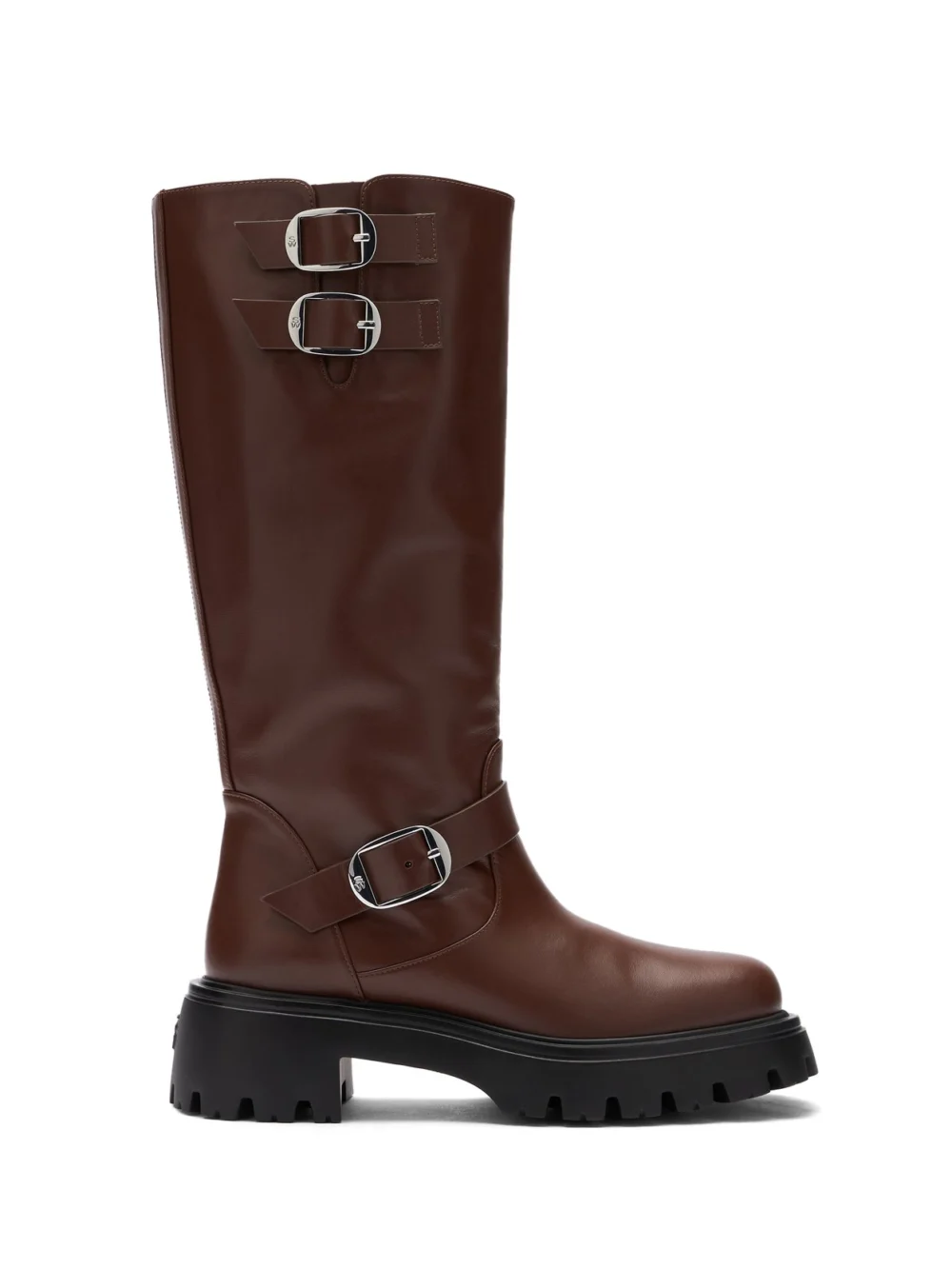 Stuart Weitzman Emerson Moto Boot in hazelnut