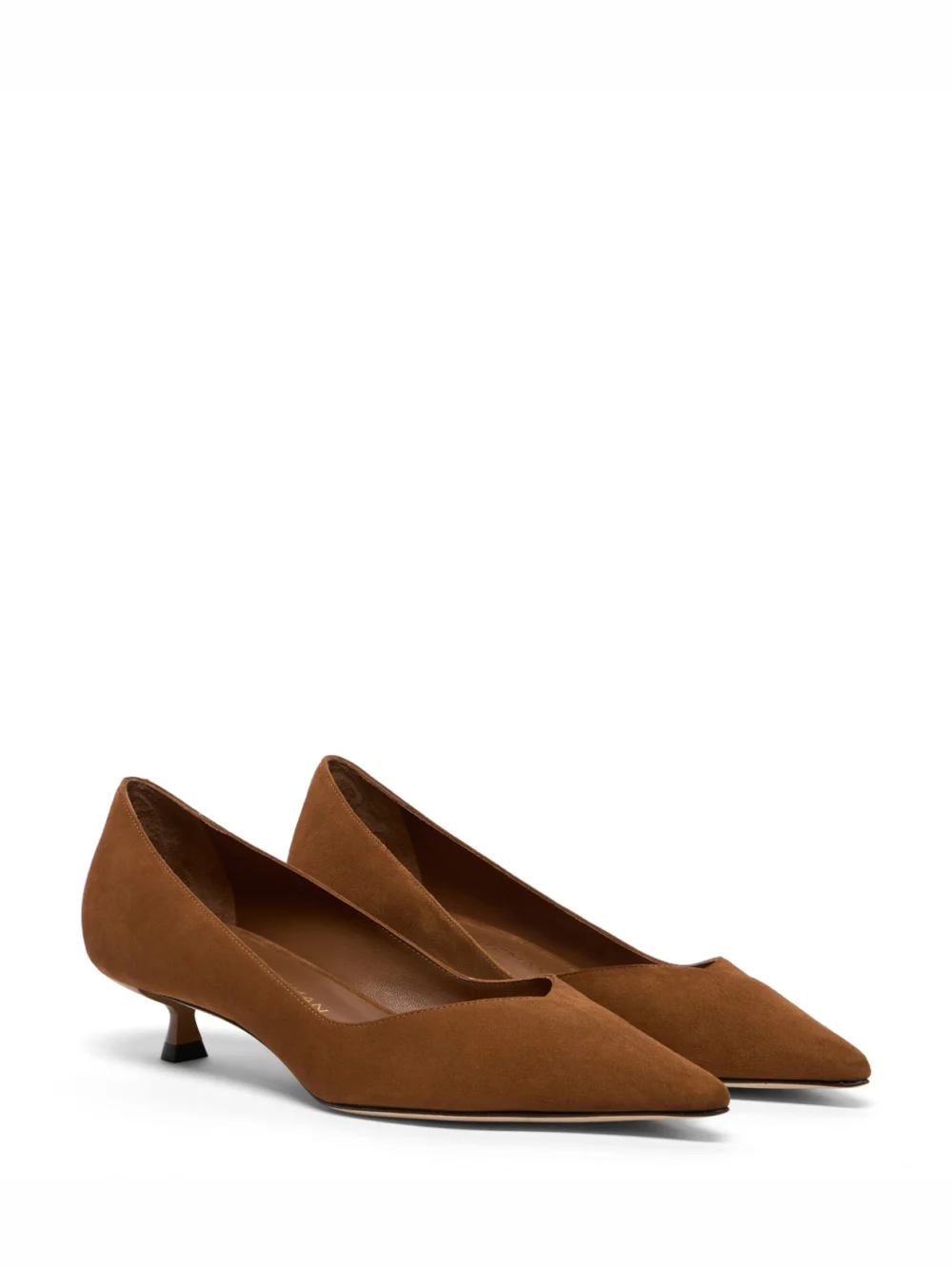 Stuart Weitzman Eva 35 Pump in Toasted Almond, view 2