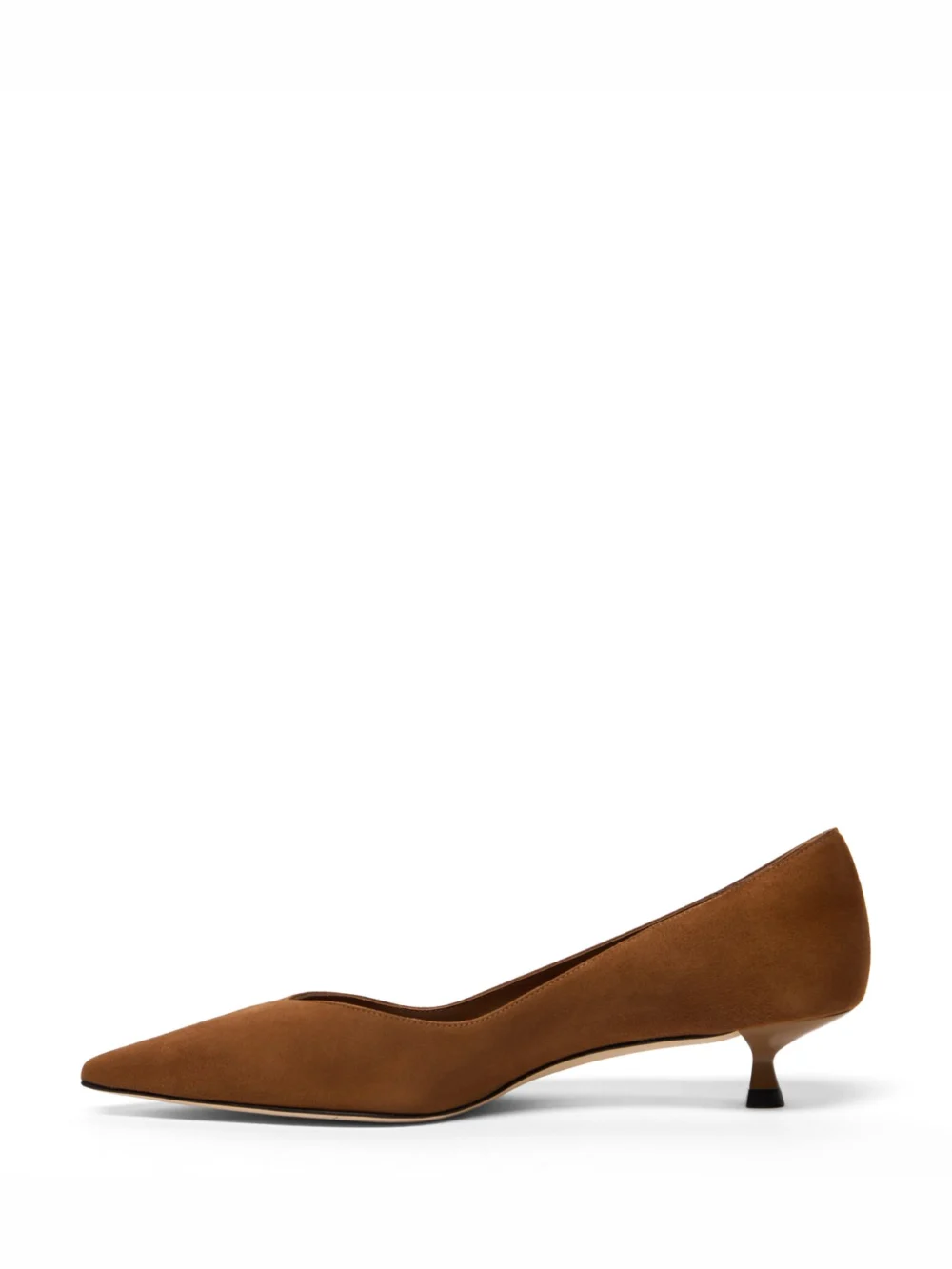 Stuart Weitzman Eva 35 Pump in Toasted Almond, view 3